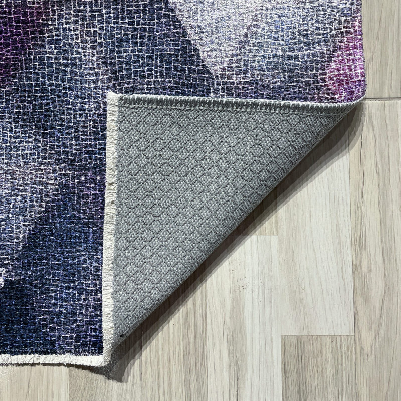Tapis Battistina avec envers antidérapant, Rectangle 4 pi x 5 pi 11 po