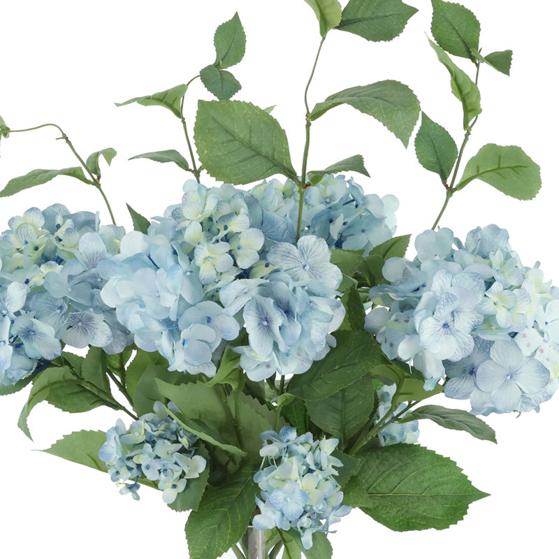 Hydrangea In Glass Vase With Acrylic Water