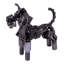 Sculpture rustique Schnauzer