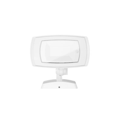 Projecteur de sécurité à DEL avec fixation murale - 28 W - 3 000 lumens - 5CCT sélectionnable avec télécommande - 120 V - Finition blanche - Éclairage de sécurité extérieur