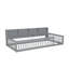 Wood Twin XL Size Floor Bed With Storage Cabinets And USB Ports-1411125632