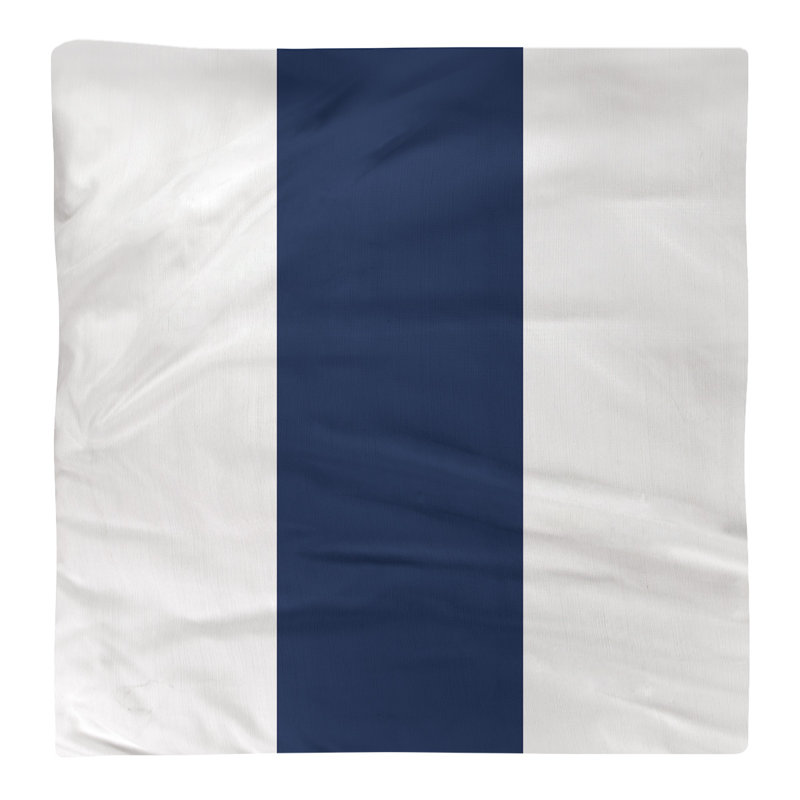 Atlanta Baseball Dinner Napkin, White/Navy Blue, 22" x 22", Polyester