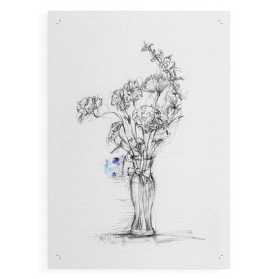 Étude de bouquets sauvages I - impression sur toile seulement - non encadrée