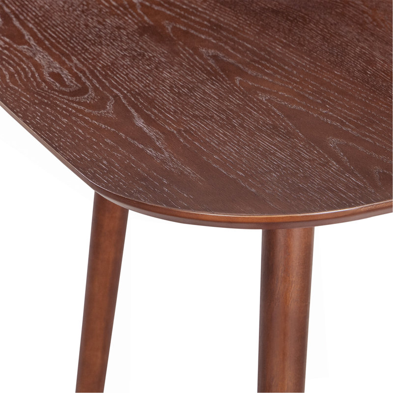 Table à manger carrée (noyer foncé)