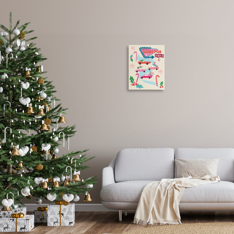 «Drive-In Christmas Fun», art mural par Jo Reid, H 20 po x l 16 po