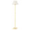 Leeds - 1 Light Floor Lamp By Mark D. Sikes - Aged Brass Frame - Cream Shade