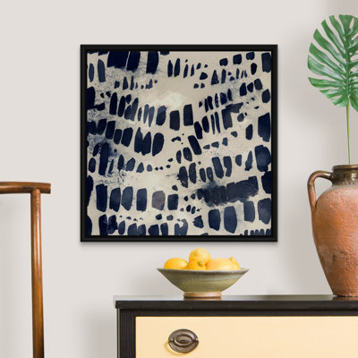 Indigo Markings I par Victoria Barnes - reproduction d'art sur toile