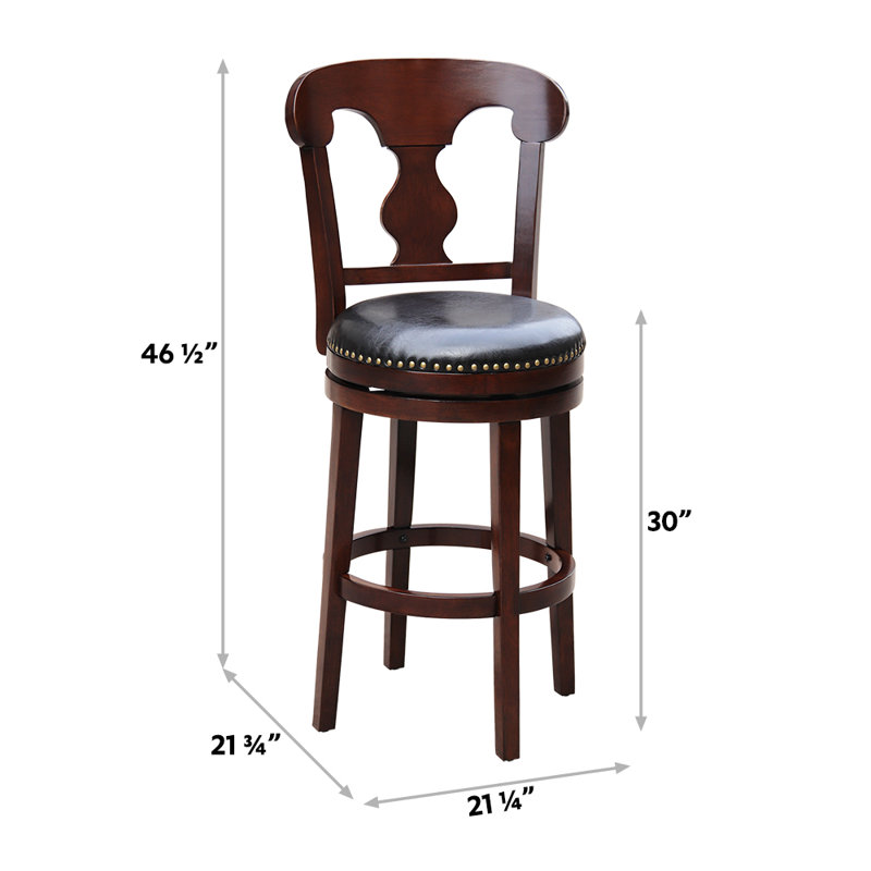 Tabouret pivotant 30 po Tappen, Espresso