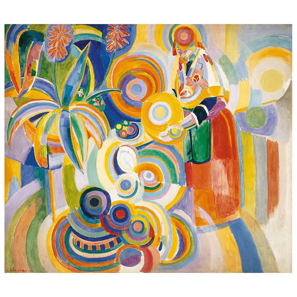 Leinwandbild Portuguese Woman von Robert Delaunay