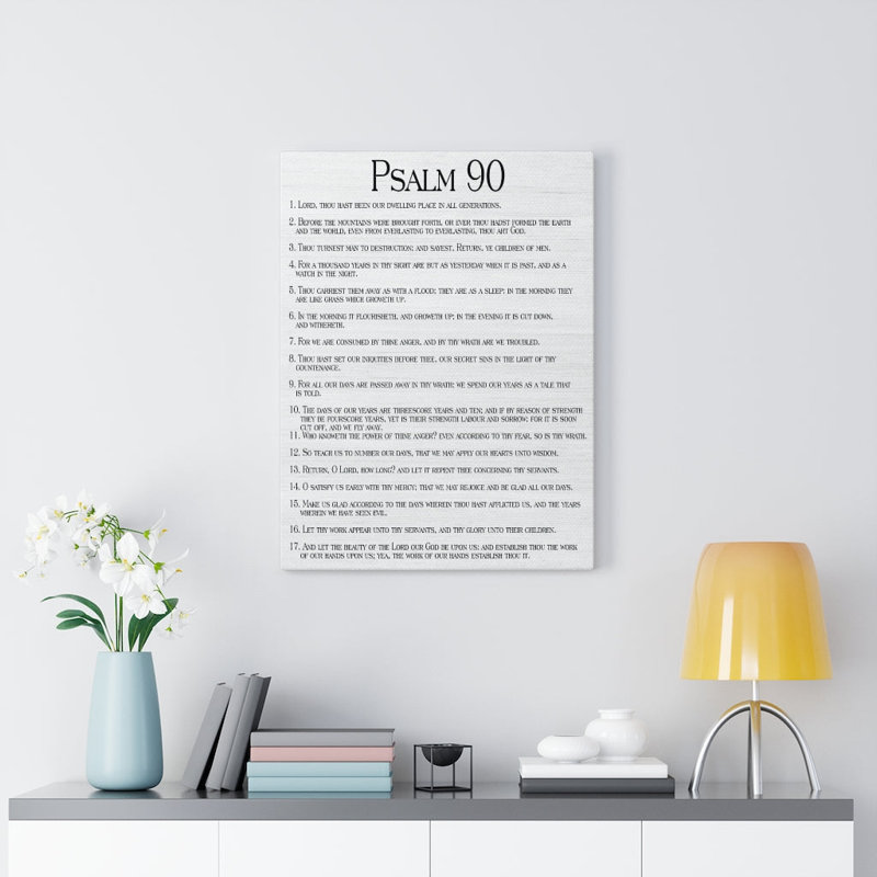 How Time Flies Fast Psalm 90 - Wrapped Canvas Print, 61cm H x 46cm W