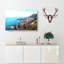 Skyline Of Monte Carlo In Monaco Painting - Wrapped Canvas-56654232