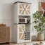 Grande armoire à vin en bois de rotin-894928287