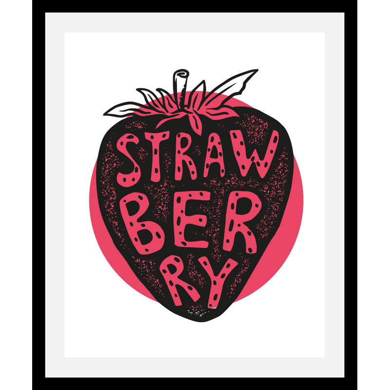 Strawberry - Single Picture Frame Print, 70cm H x 50cm W
