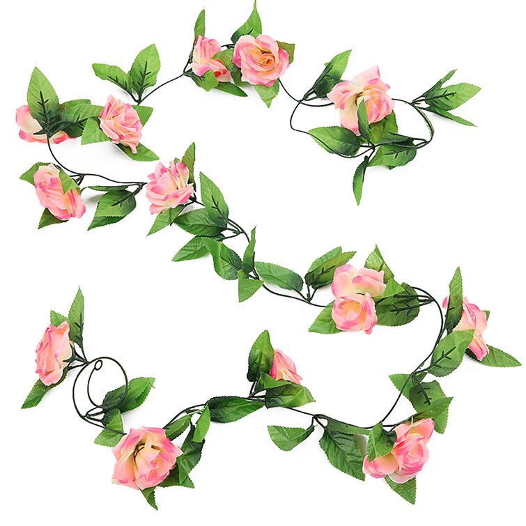 Primrue 96'' in. Rose Garland - Wayfair Canada