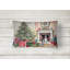 Boston Terrier Christmas Fabric Decorative Pillow