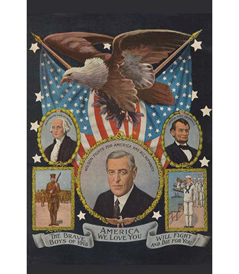 Affiche « america i love you patriotique war »-impression