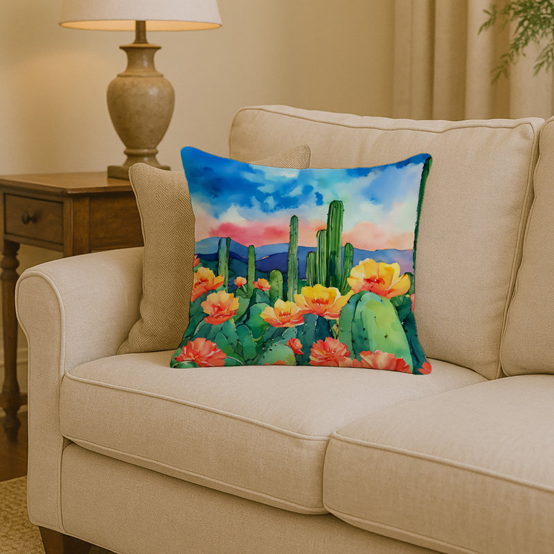 Coussin Arizona Saguaro, Carré 14 po