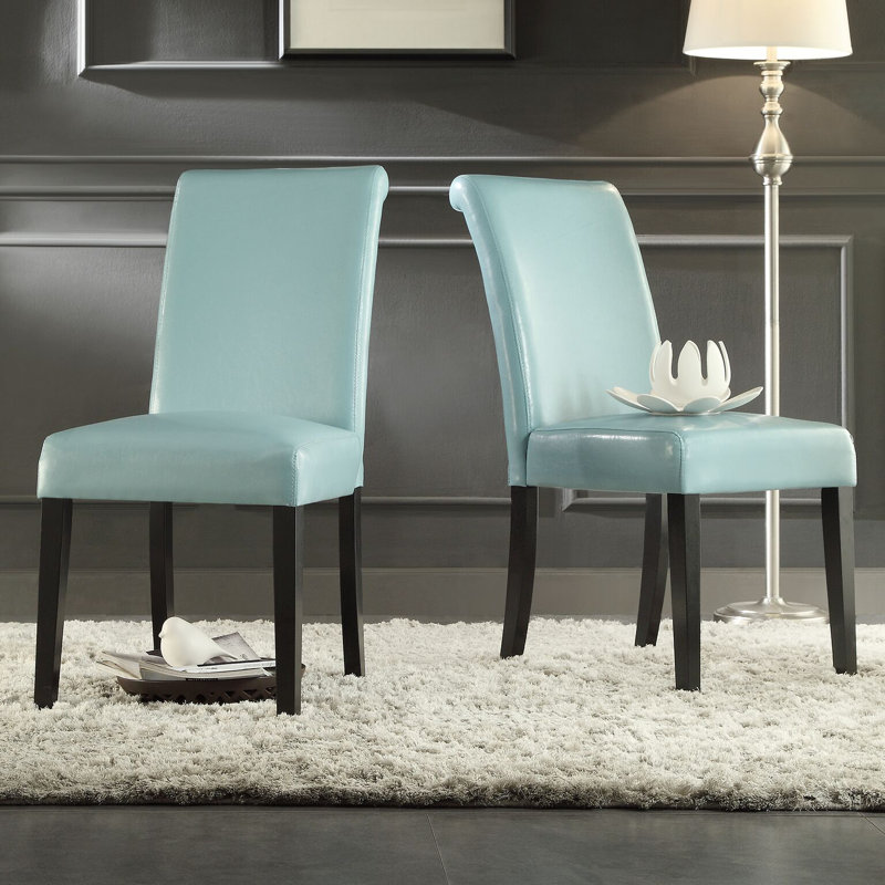 Chaise Parsons rembourré Alexa-Mae, Bleu ciel