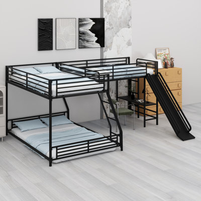 L-Shaped Bunk Bed