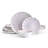 Mikasa Isla Pink 12-Piece Stoneware Dinnerware Set