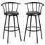 Tabouret de bar rotatif 28,5 po à cadre en métal Jacobsen