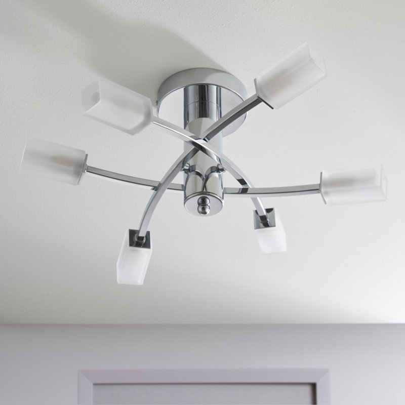 Alexia Semi Flush Mount, Chrome