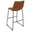 Ensemble de 2 chaises de comptoir rembourrées en similicuir Torince-1981974032-1981974126