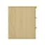 Molly 26" Nightstand in Natural Oak (3-Drawer)