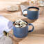 12 tasses à café empilables 12 oz, tasses à café en céramique avec motifs texturés pour homme, femme