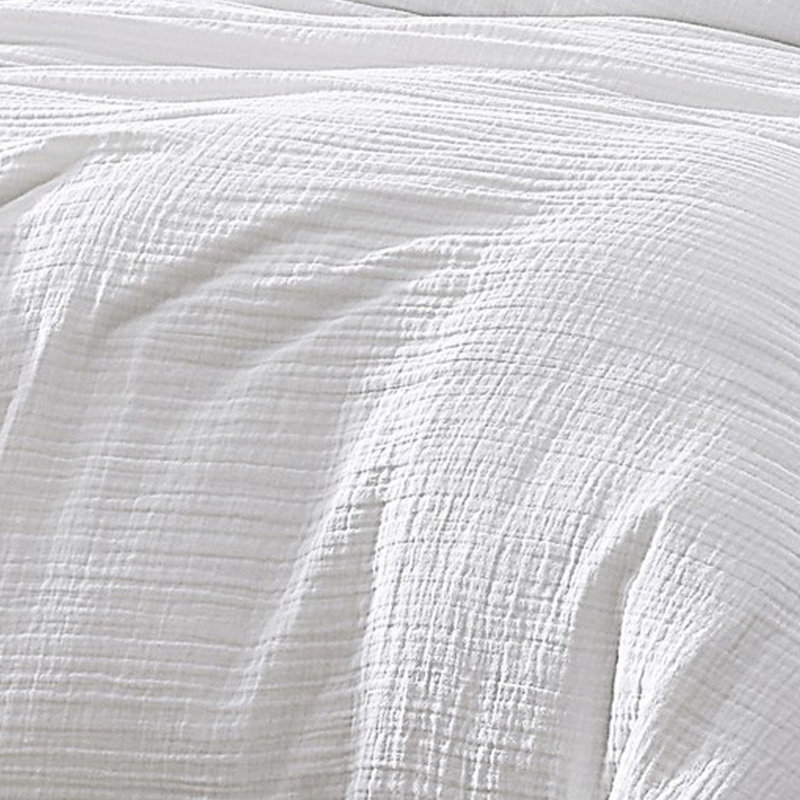  Microfiber 3 Piece Comforter, King Comforter + 2 King Shams, White