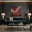 «Space Terraformed Mars concepts», art mural sur toile noire-448703641