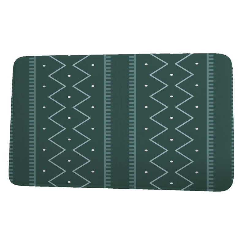 Tapis de bain Sandersville, l 24 po x L 17 po, Vert foncé