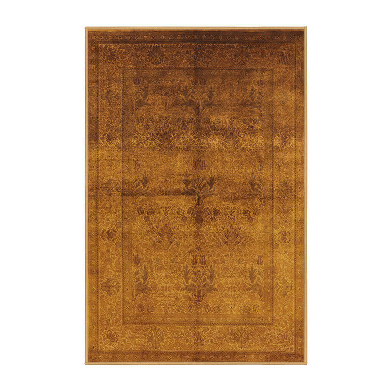 Tapis brun à motif oriental, Rectangle 8 pi x 10 pi