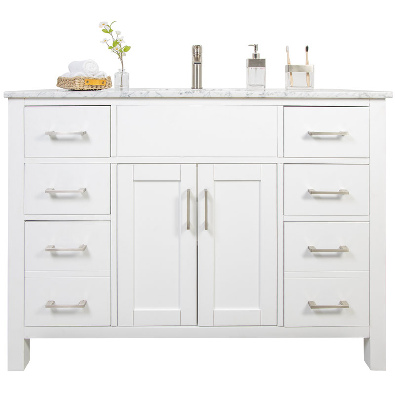 Ensemble de meuble-lavabo simple 48 "Marlene, Blanc