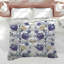 Édredon bleu à motif floral-128002409