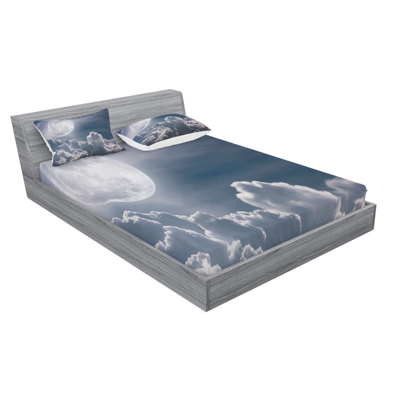 Microfiber Sheet Set, Queen Sheet Set with Fitted Sheet