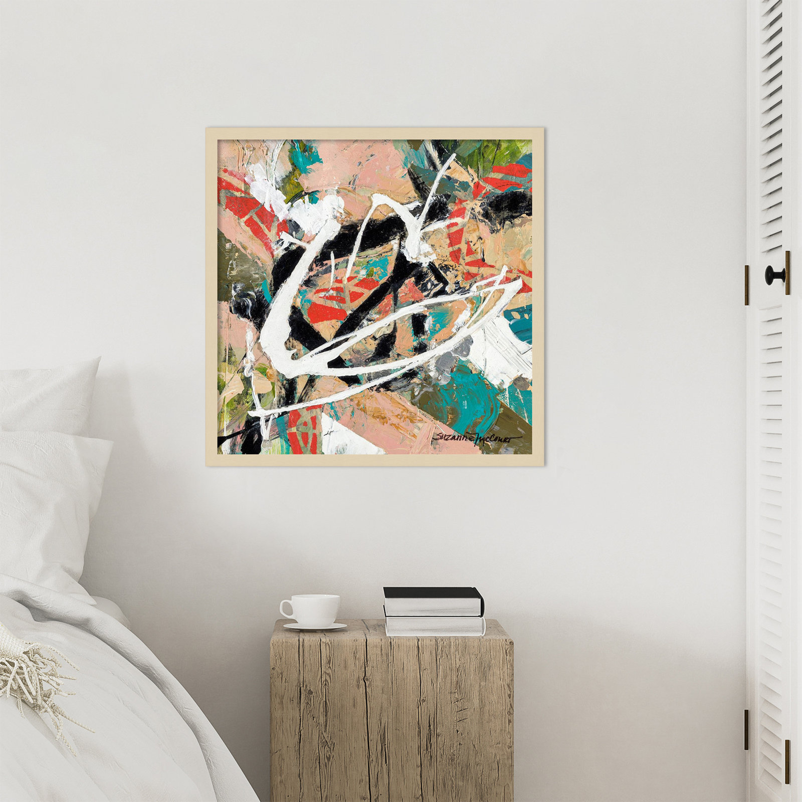 Stacked by Sutter Wood Framed Wall Art Print, 25" H x 25" W, Brown