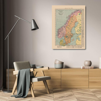 Art sur toile tendue Lark Manor ™ Hammond, Europe Suède Norvège Danemark - Hammond 1910 ITSC0034