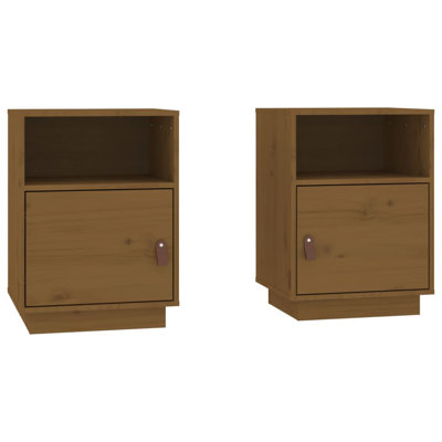 40cm W Solid Wood Bedside Table