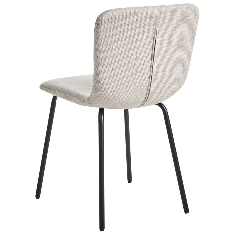 47 cm H Upholstered Fabric Accent, Light Beige