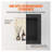VEVOR 16" x 16" Black Shower Niche Ready for Tile – Waterproof Recessed Wall Shelf Organizer with Sealed Protection & Easy Install Kit