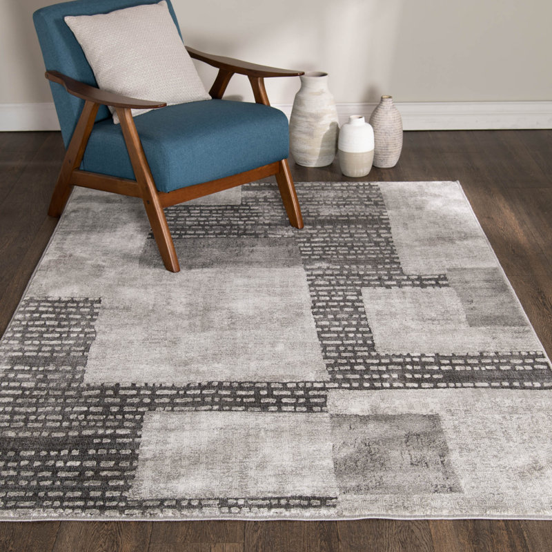Tapis d'intérieur en polypropylène Bungalow Rose Quinonez Vanko, Rectangle 5 pi 2 po x 7 pi 5 po