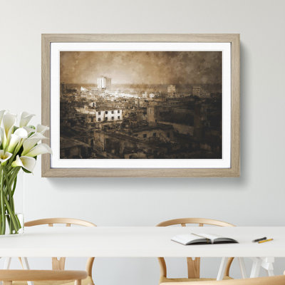 Cuba Skyline - Picture Frame Painting