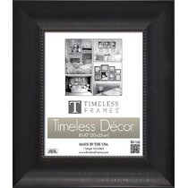  DesignOvation Gallery Wood Photo Frame Set for Customizable  Wall Display, Black 11x14 matted to 8x10, Pack of 4 : Everything Else