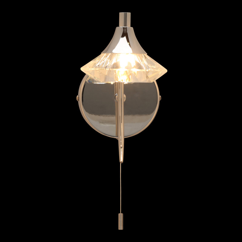 Greenhaw Armed Sconce, Polished Chrome