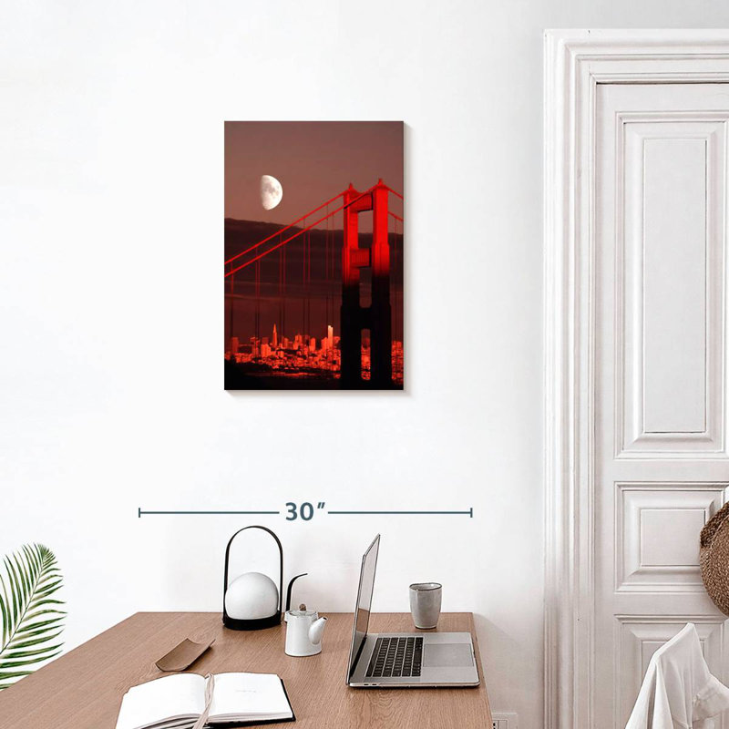 Lilie Golden Gate Moon, 24" H x 16" W