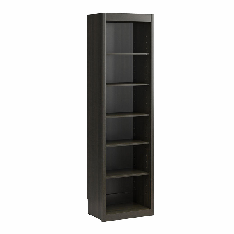 Wexford 6-Shelf Open Storage Tower Bookcase, Espresso