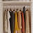 Spacious Three-Piece Closet System With Mirror, Drawers & Gold Handles-304455714