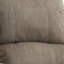 Fauteuil inclinable gris poli avec accoudoirs coussinés