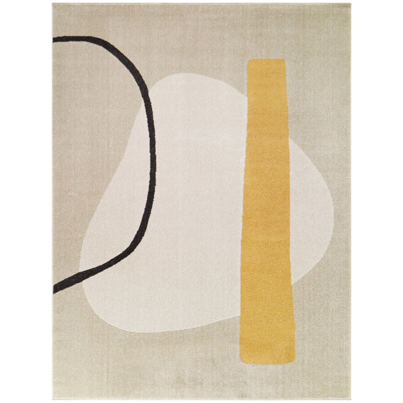 Abstract Indoor Rug, Rectangle 5'3" x 7'